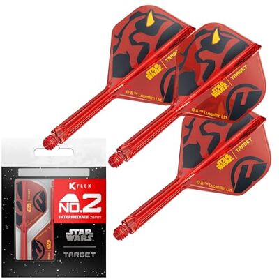 Target Darts Star Wars Darth Maul K Flex Ailettes et Tiges de Fléchettes Intégrées Lot de 3 K-Flex, N° 2 et N° 6 Court, Intermédiaire et Moyen Disney K-Flex Accessoires - Publicité Target Darts Star Wars Darth Maul K Flex Ailettes et Tiges de Fléchettes Intégrées Lot de 3 K-Flex, N° 2 et N° 6 Court, Intermédiaire et Moyen Disney K-Flex Accessoires - Publicité