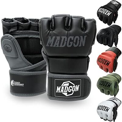 MADGON Gants de Boxe avec Rembourrage Professionnel – Gants MMA avec Bonne Stabilité du Poignet – Gants Boxe Durables pour Arts Martiaux, Boxe, Kickboxing, Sparring et Sac de Frappe - Publicité MADGON Gants de Boxe avec Rembourrage Professionnel – Gants MMA avec Bonne Stabilité du Poignet – Gants Boxe Durables pour Arts Martiaux, Boxe, Kickboxing, Sparring et Sac de Frappe - Publicité
