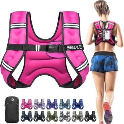 Bagail Gilet Lesté Pour la Musculation, Taille Ajustable, Poche Pratique, Gilet Lesté en Sable de Fer, Idéal Pour les Séances de Gymnastique, le Yoga et les Exercices d'Aérobic - Publicité Bagail Gilet Lesté Pour la Musculation, Taille Ajustable, Poche Pratique, Gilet Lesté en Sable de Fer, Idéal Pour les Séances de Gymnastique, le Yoga et les Exercices d'Aérobic - Publicité