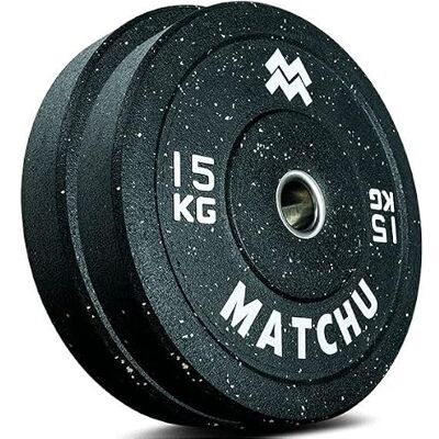 Matchu Sports Plaques pare-chocs Écriture d'haltères Format olympique Lot de 2 Disponible en 5, 0, 5, 20 et 25 KG Caoutchouc recyclé Hi-temp Noir (Noir 5 KG) - Publicité Matchu Sports Plaques pare-chocs Écriture d'haltères Format olympique Lot de 2 Disponible en 5, 0, 5, 20 et 25 KG Caoutchouc recyclé Hi-temp Noir (Noir 5 KG) - Publicité