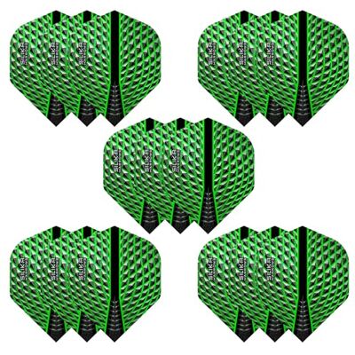 Harrows Silika No2 Dart Flights 5 x Sets Darts Flights (15 Flights Total) I 100 Micron Dart Flights I Premium Extra Strong Made in UK I Professional Darts Accessories I Green Dart Flights - Publicité Harrows Silika No2 Dart Flights 5 x Sets Darts Flights (15 Flights Total) I 100 Micron Dart Flights I Premium Extra Strong Made in UK I Professional Darts Accessories I Green Dart Flights - Publicité