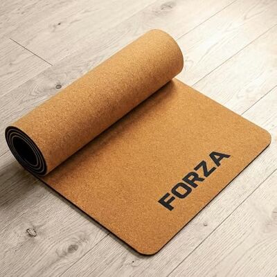 FORZA Tapis de yoga en liège naturel respectueux de l'environnement et caoutchouc antidérapant, antimicrobien, résistant à l'humidité, extra adhérent pour yoga, pilates, mobilité et récupération - Publicité FORZA Tapis de yoga en liège naturel respectueux de l'environnement et caoutchouc antidérapant, antimicrobien, résistant à l'humidité, extra adhérent pour yoga, pilates, mobilité et récupération - Publicité