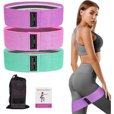 Flintronic Bande Elastique Musculation, Bande Elastique Fitness en Tissu, Bande de Résistance 3 Niveaux de Force, pour Entraînement Corps/Jambes/Fessiers, Pilates Yoga, avec Sac de Rangement - Publicité Flintronic Bande Elastique Musculation, Bande Elastique Fitness en Tissu, Bande de Résistance 3 Niveaux de Force, pour Entraînement Corps/Jambes/Fessiers, Pilates Yoga, avec Sac de Rangement - Publicité