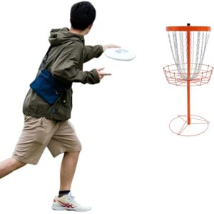 Fyssnn Panier de golf portable Disc Golf avec 24 chaînes, panier de rangement pour jardin, parc, camping - Publicité Fyssnn Panier de golf portable Disc Golf avec 24 chaînes, panier de rangement pour jardin, parc, camping - Publicité