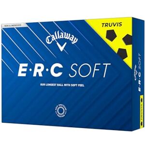 Ballons de golf Callaway ERC Soft Truvis Jaune - Pack de 12 - Publicité Ballons de golf Callaway ERC Soft Truvis Jaune - Pack de 12 - Publicité