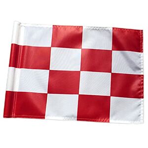 Easnea Drapeau de golf avec tube inséré, tous les drapeaux de golf de 50,8 cm de long x 38,1 cm de haut, drapeaux verts pour cour, pelouse, patio – Rouge et blanc - Publicité Easnea Drapeau de golf avec tube inséré, tous les drapeaux de golf de 50,8 cm de long x 38,1 cm de haut, drapeaux verts pour cour, pelouse, patio – Rouge et blanc - Publicité