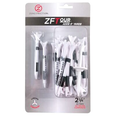 PGA Tour Zero Friction Lot de 40 Tees - Publicité PGA Tour Zero Friction Lot de 40 Tees - Publicité