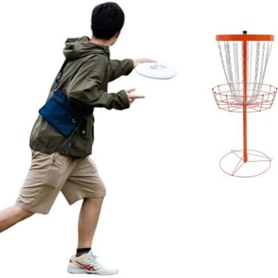 Haoxuesen Panier De Disc Golf 24 Chaînes Cible Golf À Disque Portable, Filet Entraînement Frisbee Acier Fer, Panier Pratique Jardin Parc Camping Installation Facile Extérieur Intérieur - Publicité Haoxuesen Panier De Disc Golf 24 Chaînes Cible Golf À Disque Portable, Filet Entraînement Frisbee Acier Fer, Panier Pratique Jardin Parc Camping Installation Facile Extérieur Intérieur - Publicité