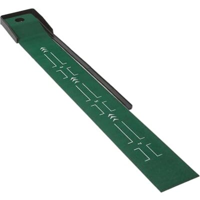 Amazon Basics Tapis de Golf avec Retour Automatique des Balles, Tapis d’Entraînement de Golf avec Guides d’Alignement, Green pour Entraînement Intérieur et Extérieur, 277,0cm x 36,5cm, Vert - Publicité Amazon Basics Tapis de Golf avec Retour Automatique des Balles, Tapis d’Entraînement de Golf avec Guides d’Alignement, Green pour Entraînement Intérieur et Extérieur, 277,0cm x 36,5cm, Vert - Publicité