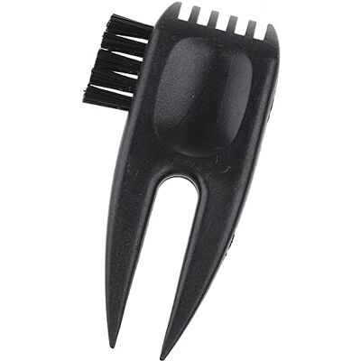 U/ D Mini outil de divot de golf 2 en 1 avec brosse de nettoyage pour club de golf Noir - Publicité U/ D Mini outil de divot de golf 2 en 1 avec brosse de nettoyage pour club de golf Noir - Publicité