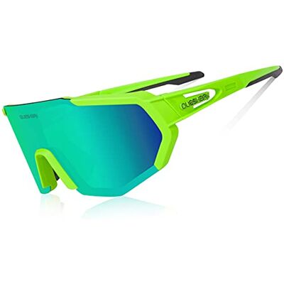 Queshark Lunettes de Sport Polarisées pour Hommes Femmes Avec 3 ou 5 Lentilles pour le Cyclisme, la Pêche, le Golf, la Conduite - Publicité Queshark Lunettes de Sport Polarisées pour Hommes Femmes Avec 3 ou 5 Lentilles pour le Cyclisme, la Pêche, le Golf, la Conduite - Publicité