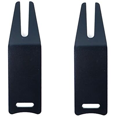 ANCLLO Lot de 2 outils de réparation de divot de golf Design classique en aluminium Noir - Publicité ANCLLO Lot de 2 outils de réparation de divot de golf Design classique en aluminium Noir - Publicité
