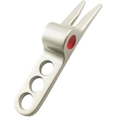 Junfamilee 1 outil de réparation de divot pivotant pour balle de golf Scotty Cameron, outil de divot de golf, outils de divot de golf, argent durable - Publicité Junfamilee 1 outil de réparation de divot pivotant pour balle de golf Scotty Cameron, outil de divot de golf, outils de divot de golf, argent durable - Publicité