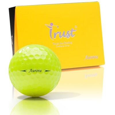 Trust Balles de Golf Aurora – Haute visibilité, Longue Distance, vol Stable, trajectoire Droite, arrêt Puissant, uréthane Cristal, qualité Tour, Noyau 3 Couches Dynamique, 12/48 balles - Publicité Trust Balles de Golf Aurora – Haute visibilité, Longue Distance, vol Stable, trajectoire Droite, arrêt Puissant, uréthane Cristal, qualité Tour, Noyau 3 Couches Dynamique, 12/48 balles - Publicité