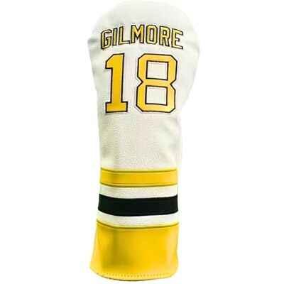 RoxleyLtd Happy Gilmore Housse de protection pour tête de conducteur de golf Syren en cuir synthétique de qualité supérieure avec fermeture magnétique Jaune - Publicité RoxleyLtd Happy Gilmore Housse de protection pour tête de conducteur de golf Syren en cuir synthétique de qualité supérieure avec fermeture magnétique Jaune - Publicité