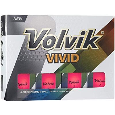 Volvik New Vivid Golf Balls Dozen - Publicité Volvik New Vivid Golf Balls Dozen - Publicité
