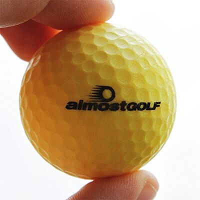 Almost Golf Lot de 10 (Jaune) - Publicité Almost Golf Lot de 10 (Jaune) - Publicité
