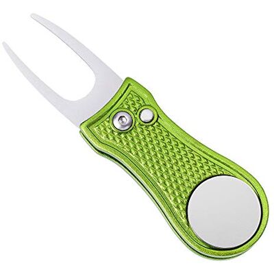 Mile High Life Outil de Divot de Golf Pliable en métal avec Bouton Pop-up et marqueur de Balle magnétique (Multicolore/Forme) - Publicité Mile High Life Outil de Divot de Golf Pliable en métal avec Bouton Pop-up et marqueur de Balle magnétique (Multicolore/Forme) - Publicité