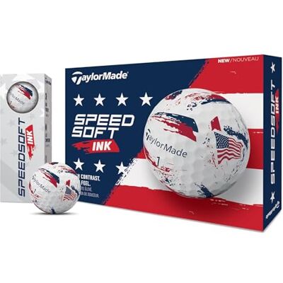 Taylormade SpeedSoft Balles de Golf, Distance maximale avec Toucher Ultra Doux, parfaites pour Hors du Tee et Autour du Green - Publicité Taylormade SpeedSoft Balles de Golf, Distance maximale avec Toucher Ultra Doux, parfaites pour Hors du Tee et Autour du Green - Publicité