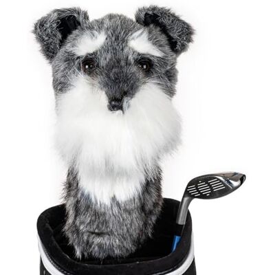 Daphne's Headcovers Daphnes – Jaquette pour bâtons de Golf Motif de Chien, SCH, Gris Gris - Publicité Daphne's Headcovers Daphnes – Jaquette pour bâtons de Golf Motif de Chien, SCH, Gris Gris - Publicité