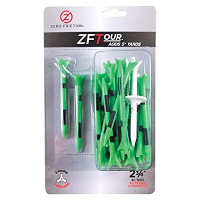 PGA Tour Zero Friction Lot de 40 Tees - Publicité PGA Tour Zero Friction Lot de 40 Tees - Publicité