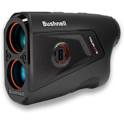 Bushnell Télémètre laser Golf Tour V7 Shift avec technologie de pente fiable, affichage double couleur, rappel de distance de distance, portée de 1 200 m et grossissement 6x - Publicité Bushnell Télémètre laser Golf Tour V7 Shift avec technologie de pente fiable, affichage double couleur, rappel de distance de distance, portée de 1 200 m et grossissement 6x - Publicité