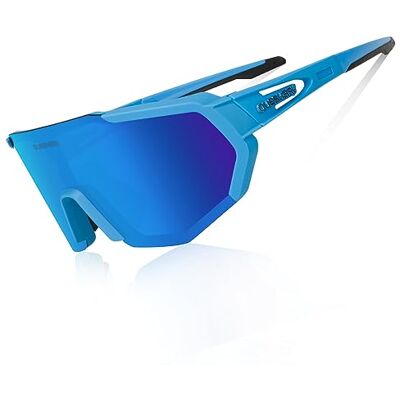 Queshark Lunettes de Sport Polarisées pour Hommes Femmes Avec 3 ou 5 Lentilles pour le Cyclisme, la Pêche, le Golf, la Conduite - Publicité Queshark Lunettes de Sport Polarisées pour Hommes Femmes Avec 3 ou 5 Lentilles pour le Cyclisme, la Pêche, le Golf, la Conduite - Publicité
