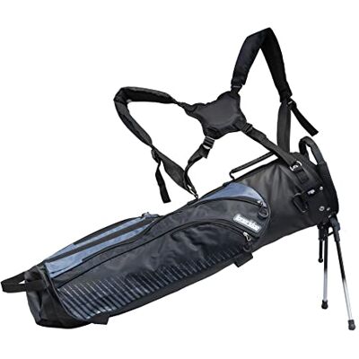 LONGRIDGE 7" Tri Lite Sac de Golf du Dimanche Noir/Argent - Publicité LONGRIDGE 7" Tri Lite Sac de Golf du Dimanche Noir/Argent - Publicité