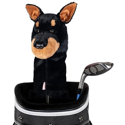 Daphne's Headcovers Couvre-tête de conducteur Doberman - Publicité Daphne's Headcovers Couvre-tête de conducteur Doberman - Publicité
