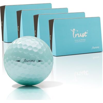 Trust Balles de Golf Aurora – Haute visibilité, Longue Distance, vol Stable, trajectoire Droite, arrêt Puissant, uréthane Cristal, qualité Tour, Noyau 3 Couches Dynamique, 12/48 balles - Publicité Trust Balles de Golf Aurora – Haute visibilité, Longue Distance, vol Stable, trajectoire Droite, arrêt Puissant, uréthane Cristal, qualité Tour, Noyau 3 Couches Dynamique, 12/48 balles - Publicité
