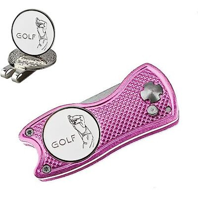 Crestgolf Golf Divot Tool,Golf FoldingWith Pop-up Button and Magnetic Ball Marking Pitch Mark Lightweight Portable and Foldable Mini Tool - Publicité Crestgolf Golf Divot Tool,Golf FoldingWith Pop-up Button and Magnetic Ball Marking Pitch Mark Lightweight Portable and Foldable Mini Tool - Publicité