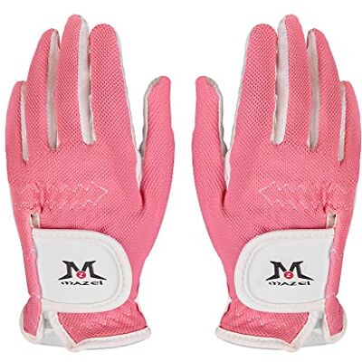 MAZEL Gants de golf pour enfants main gauche et droite en polyuréthane de qualité supérieure, tissu en maille respirante pour une meilleure prise en main, tailles S, M, L disponibles - Publicité MAZEL Gants de golf pour enfants main gauche et droite en polyuréthane de qualité supérieure, tissu en maille respirante pour une meilleure prise en main, tailles S, M, L disponibles - Publicité