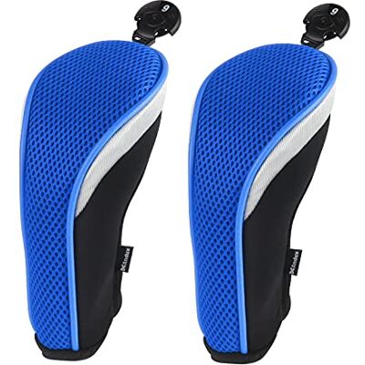 Andux Lot de 2 Housses de tête de Club de Golf Hybride en Maille avec étiquettes de Suspension - Publicité Andux Lot de 2 Housses de tête de Club de Golf Hybride en Maille avec étiquettes de Suspension - Publicité