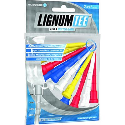 Tés de golf Neon Mix Lignum - 72 mm, lot de 12 - Publicité Tés de golf Neon Mix Lignum - 72 mm, lot de 12 - Publicité