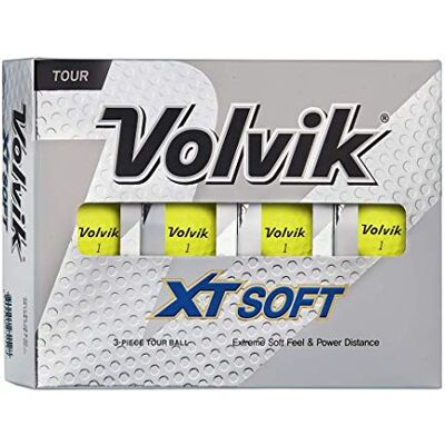 Volvik XT Soft Balles de Golf Jaune Taille L - Publicité Volvik XT Soft Balles de Golf Jaune Taille L - Publicité