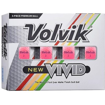 Volvik Vivid Balles de Golf Lot de 12 - Publicité Volvik Vivid Balles de Golf Lot de 12 - Publicité