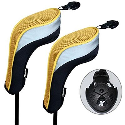 2pcs Andux couvre de tête du club de golf hybride noir et Jaune interchangeables NO.. tag MT/hy02 - Publicité 2pcs Andux couvre de tête du club de golf hybride noir et Jaune interchangeables NO.. tag MT/hy02 - Publicité