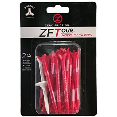 PGA Tour Zero Friction 40 Tees - Publicité PGA Tour Zero Friction 40 Tees - Publicité