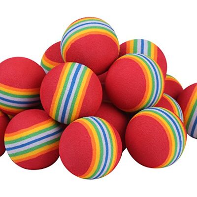 Andux Balles d'entraînement en Mousse Golf Rainbow CHQ 40 pièces Rouge - Publicité Andux Balles d'entraînement en Mousse Golf Rainbow CHQ 40 pièces Rouge - Publicité