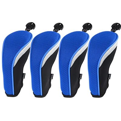 Andux Golf Hybride Club Couvre-tête du Interchangeable NO. étiqueter 4 pièces Bleu - Publicité Andux Golf Hybride Club Couvre-tête du Interchangeable NO. étiqueter 4 pièces Bleu - Publicité