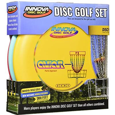 Innova Disc Golf Set Driver, milieu de gamme et putter en plastique DX confortable, les couleurs peuvent varier (lot de 3) - Publicité Innova Disc Golf Set Driver, milieu de gamme et putter en plastique DX confortable, les couleurs peuvent varier (lot de 3) - Publicité