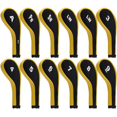 Andux Lot de 12 Housses de tête de Club de Golf avec Fermeture éclair - Publicité Andux Lot de 12 Housses de tête de Club de Golf avec Fermeture éclair - Publicité