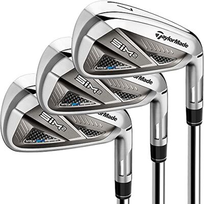 TaylorMade SIM 2 Max Iron Set pour Homme Gauche en Acier Rigide 5-PW, AW - Publicité TaylorMade SIM 2 Max Iron Set pour Homme Gauche en Acier Rigide 5-PW, AW - Publicité