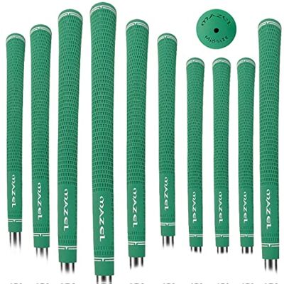 MAZEL Lot de 10 poignées de golf antidérapantes et absorbant les chocs Taille standard/moyenne pour une meilleure prise en main - Publicité MAZEL Lot de 10 poignées de golf antidérapantes et absorbant les chocs Taille standard/moyenne pour une meilleure prise en main - Publicité
