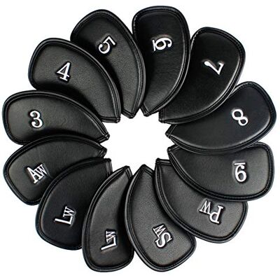 Andux 12 pièces Coin synthétique de Couvre-Fer Golf Couvre avec Numéro des Deux côtés - Publicité Andux 12 pièces Coin synthétique de Couvre-Fer Golf Couvre avec Numéro des Deux côtés - Publicité