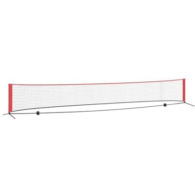 vidaXL Filet de Tennis Noir et Rouge 595 x 90,5 x 87 cm Polyester, Filet de Tennis Moderne pour Jardin et terrasse, rectangulaire, Portable, Ajustable, léger, résistant aux UV - Publicité vidaXL Filet de Tennis Noir et Rouge 595 x 90,5 x 87 cm Polyester, Filet de Tennis Moderne pour Jardin et terrasse, rectangulaire, Portable, Ajustable, léger, résistant aux UV - Publicité