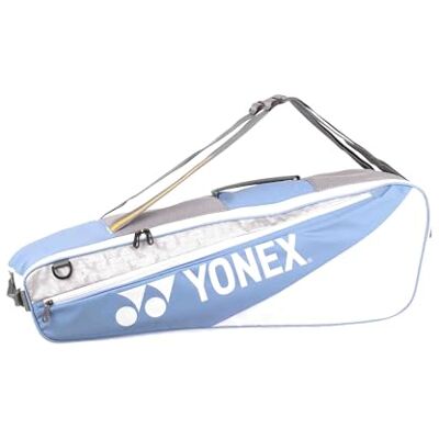 YONEX Club 52526 Lot de 6 sacs de raquette de badminton et de tennis, avec compartiment principal, chaussures et côté, disponible en plusieurs couleurs, bleu - Publicité YONEX Club 52526 Lot de 6 sacs de raquette de badminton et de tennis, avec compartiment principal, chaussures et côté, disponible en plusieurs couleurs, bleu - Publicité