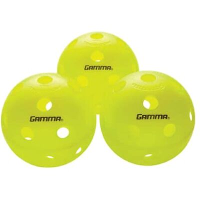 Gamma Sports Photon Intérieur Pickleballs, Plastron Optic Vert Usapa approuvés Pickleball Balles (Lot de 3, Lot de 6, 60 Lot), Photon Indoor Pickleball Balls, 3 Pack - Publicité Gamma Sports Photon Intérieur Pickleballs, Plastron Optic Vert Usapa approuvés Pickleball Balles (Lot de 3, Lot de 6, 60 Lot), Photon Indoor Pickleball Balls, 3 Pack - Publicité