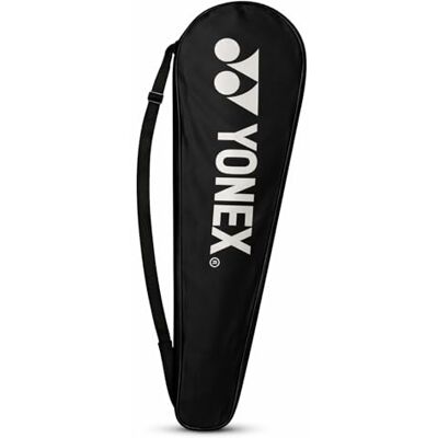 YONEX Housse de raquette de badminton noire, bandoulière réglable, sac de protection léger - Publicité YONEX Housse de raquette de badminton noire, bandoulière réglable, sac de protection léger - Publicité