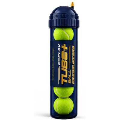 TUBOPLUS REPL4Y Pressuriseur de Balles de Padel et Tennis 29 PSI Maintient Le Rebond et la Pression d'origine Prolonge la Vie des Balles jusqu'à 4 Fois Capacité 4 Balles sans Pompe - Publicité TUBOPLUS REPL4Y Pressuriseur de Balles de Padel et Tennis 29 PSI Maintient Le Rebond et la Pression d'origine Prolonge la Vie des Balles jusqu'à 4 Fois Capacité 4 Balles sans Pompe - Publicité
